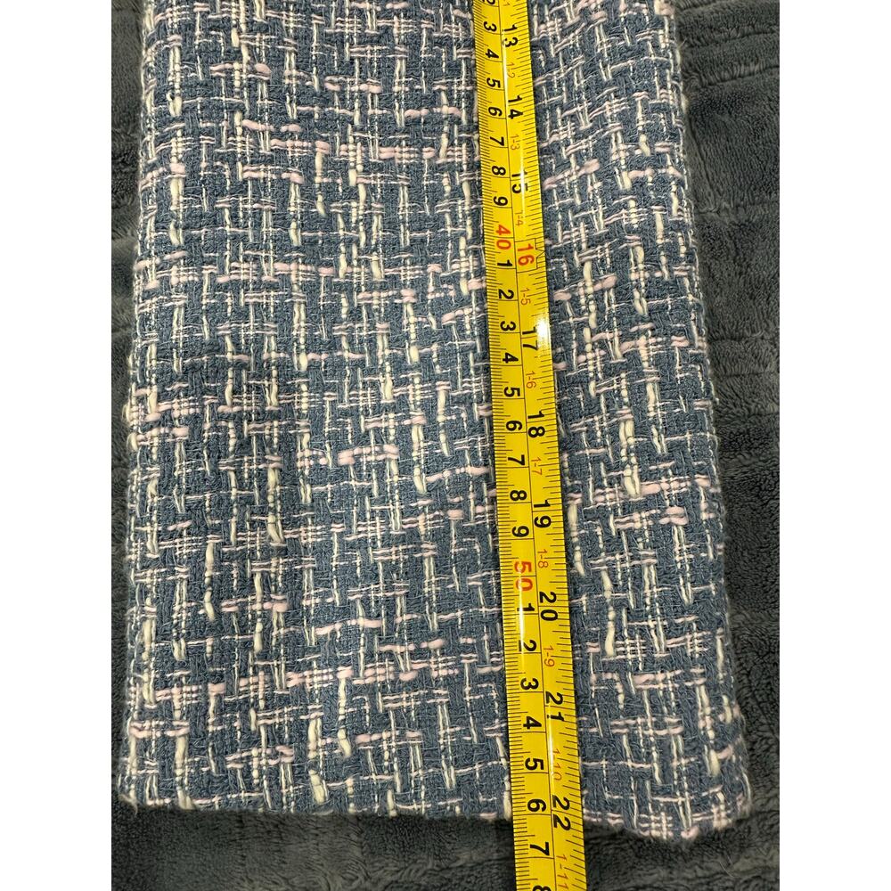 Talbots Blue Tweed Button-Front Blazer - Picture 9 of 10